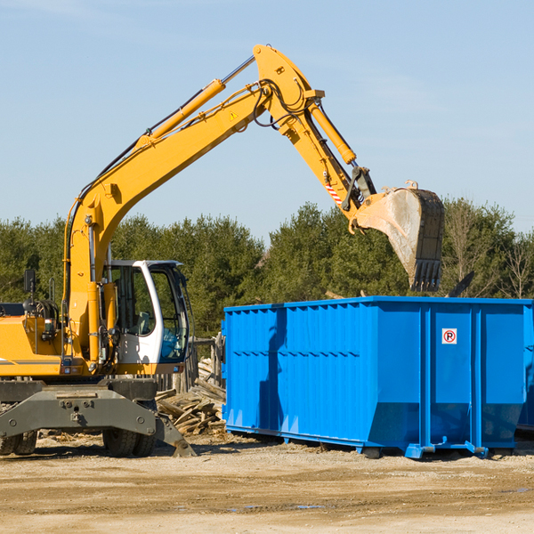 what size residential dumpster rentals are available in Halifax County